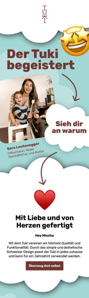 newsletter design tuki