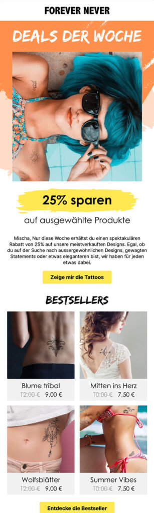 newsletter design forever never